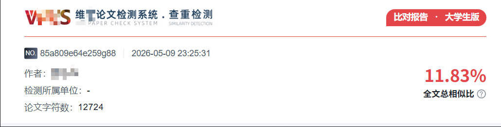 降重处理后查重结果